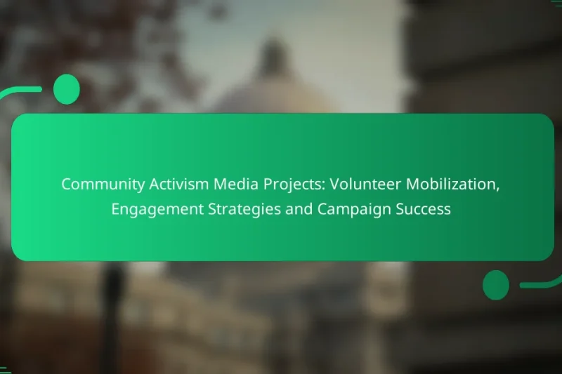 Community Activism Media Projects: Volunteer Mobilization, Engagement Strategies and Campaign Success