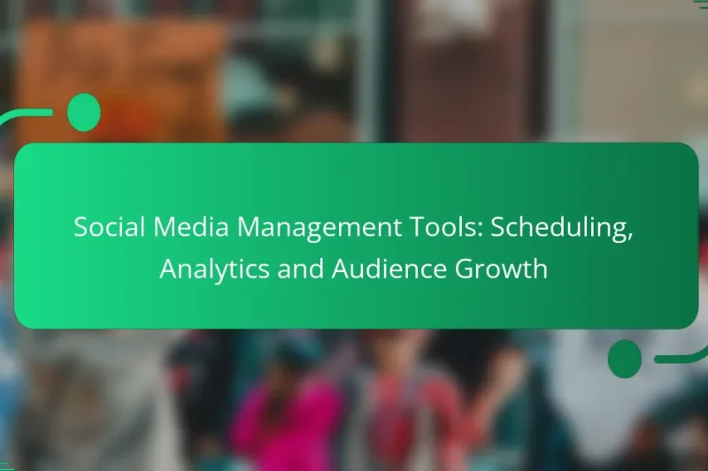 Social Media Management Tools: Scheduling, Analytics and Audience Growth